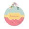 Easter Birdhouses Round Pet ID Tag - Small (Personalized)