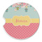 Easter Birdhouses Sandstone Car Coaster - Single (Personalized)