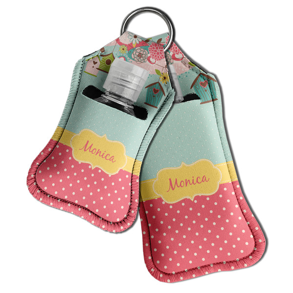 Easter Birdhouses Sanitizer Holder Keychain - Both in Case (PARENT)