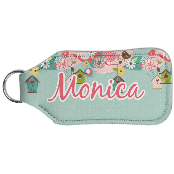 Easter Birdhouses Sanitizer Holder Keychain - Large (Back)