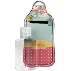 Easter Birdhouses Hand Sanitizer & Keychain Holder - Large (Personalized)