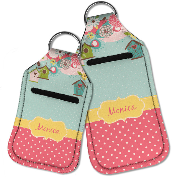 Easter Birdhouses Sanitizer Holder Keychain - Parent Main