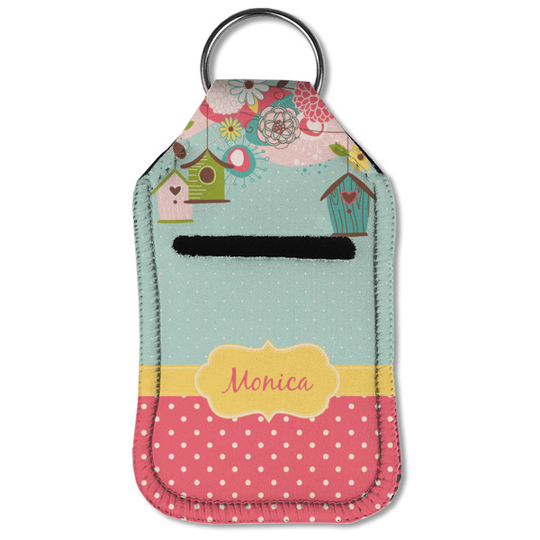 Easter Birdhouses Sanitizer Holder Keychain - Small (Front Flat)