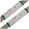 Easter Birdhouses Seat Belt Covers (Set of 2) (Personalized)