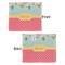 Easter Birdhouses Security Blanket - Front & Back View