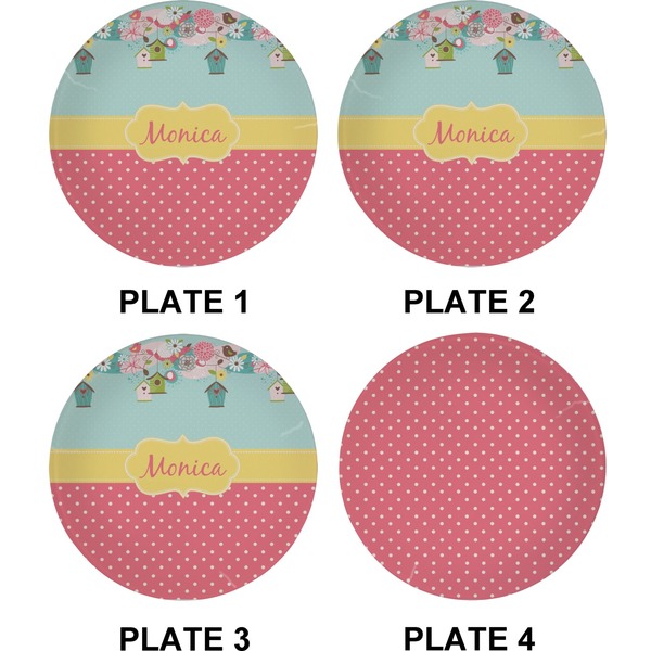 Easter Birdhouses Set of Appetizer / Dessert Plates (Approval)