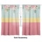 Easter Birdhouses Sheer Curtains