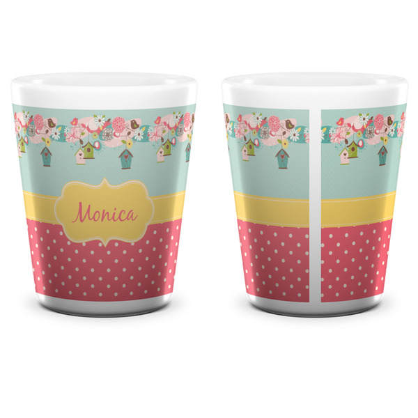 Easter Birdhouses Shot Glass - White - APPROVAL