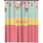 Easter Birdhouses Extra Long Shower Curtain - 70"x84" (Personalized)