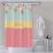 Easter Birdhouses Shower Curtain Lifestyle