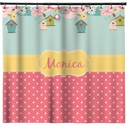 Easter Birdhouses Shower Curtain (Personalized)