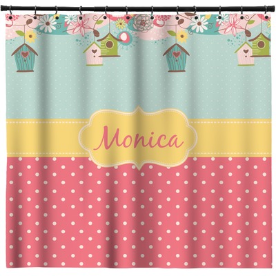 Custom Easter Birdhouses Shower Curtain (Personalized)