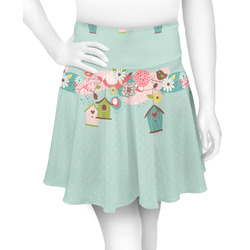 Easter Birdhouses Skater Skirt - X Large