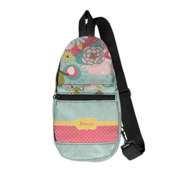 Custom Easter Birdhouses Sling Bag (Personalized)