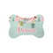 Easter Birdhouses Bone Shaped Dog Food Mat (Small) (Personalized)