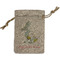 Easter Birdhouses Small Burlap Gift Bag - Front