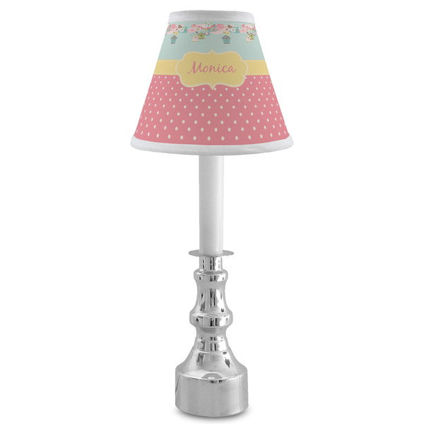 Easter Birdhouses Small Chandelier Lamp - LIFESTYLE (on candle stick)