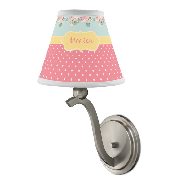 Easter Birdhouses Small Chandelier Lamp - LIFESTYLE (on wall lamp)