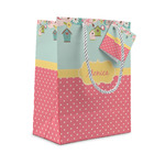 Easter Birdhouses Small Gift Bag (Personalized)