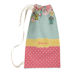 Easter Birdhouses Laundry Bags - Small (Personalized)
