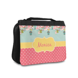 Easter Birdhouses Toiletry Bag - Small (Personalized)