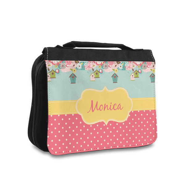 Custom Easter Birdhouses Toiletry Bag - Small (Personalized)