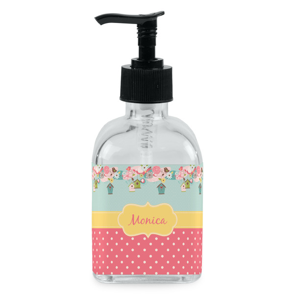 Custom Easter Birdhouses Glass Soap & Lotion Bottle - Single Bottle (Personalized)
