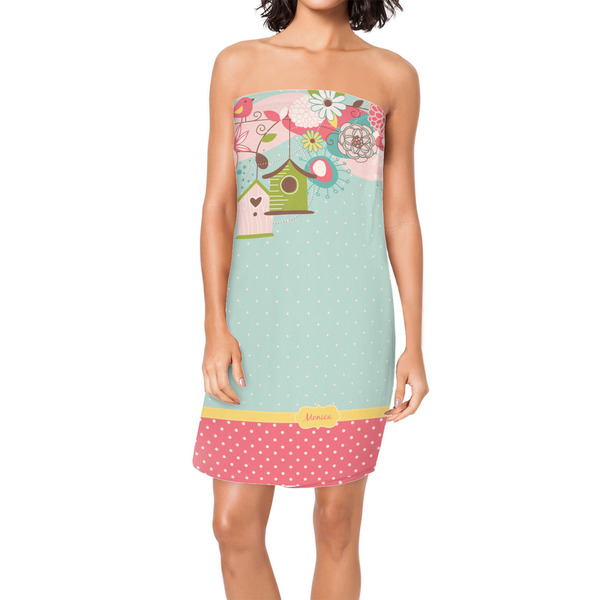 Custom Easter Birdhouses Spa / Bath Wrap w/ Name or Text