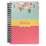 Easter Birdhouses Spiral Notebook (Personalized)