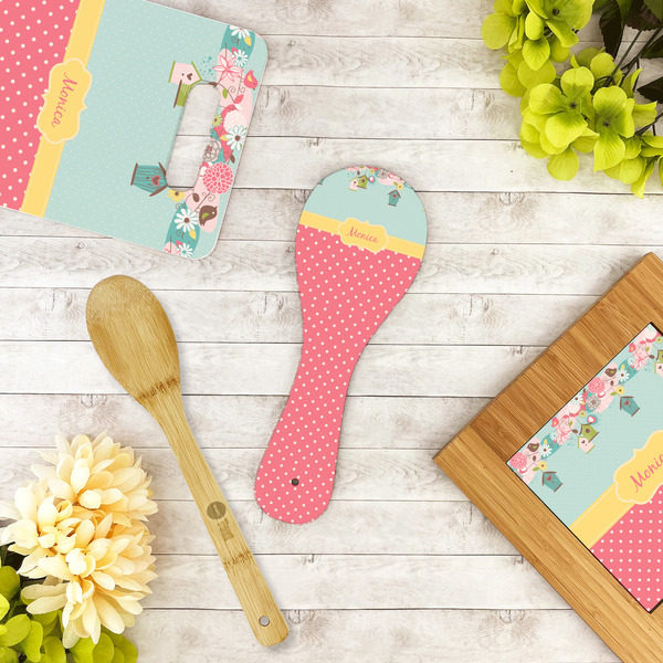 Easter Birdhouses Spoon Rest Trivet - LIFESTYLE