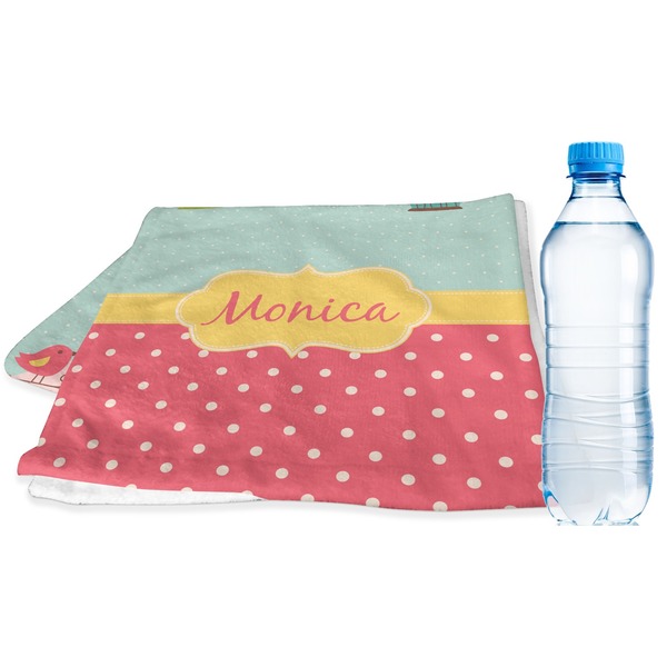 Custom Easter Birdhouses Sports & Fitness Towel (Personalized)