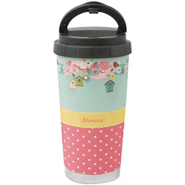 Custom Easter Birdhouses Stainless Steel Coffee Tumbler (Personalized)
