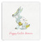 Easter Birdhouses Paper Dinner Napkin - Front View