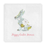 Easter Birdhouses Decorative Paper Napkins (Personalized)