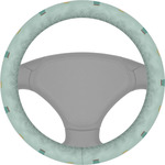 Easter Birdhouses Steering Wheel Cover (Personalized)