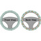 Easter Birdhouses Steering Wheel Cover- Front and Back