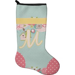 Easter Birdhouses Holiday Stocking - Single-Sided - Neoprene (Personalized)