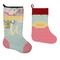 Easter Birdhouses Stockings - Side by Side compare