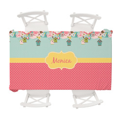 Easter Birdhouses Tablecloth - 58"x102" (Personalized)