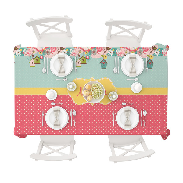 Easter Birdhouses Tablecloths (58"x102") - TOP VIEW