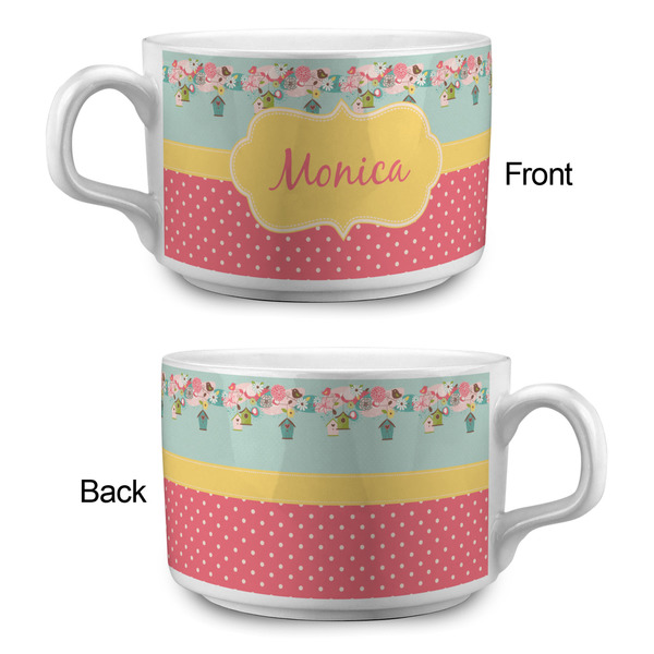 Easter Birdhouses Tea Cup - Single Apvl