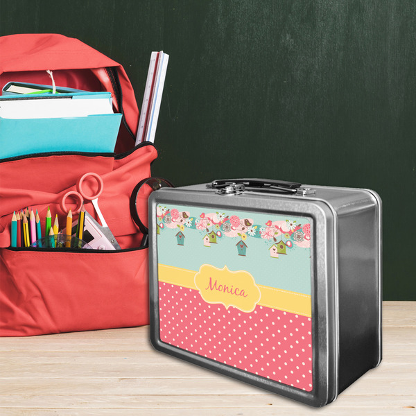 Easter Birdhouses Tin Lunchbox - LIFESTYLE