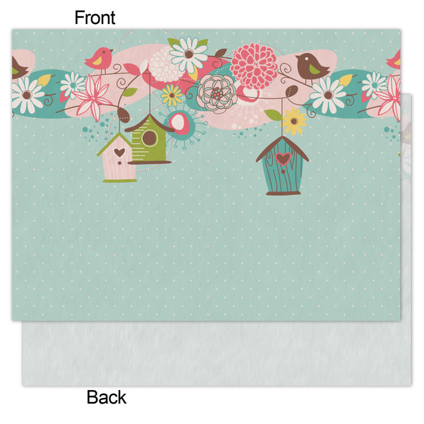 Easter Birdhouses Tissue Paper - Heavyweight - Medium - Front & Back