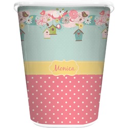 Easter Birdhouses Waste Basket (Personalized)