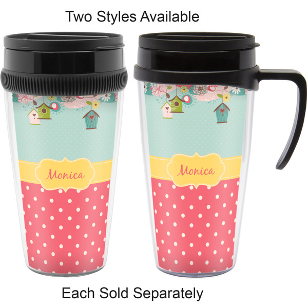 Easter Birdhouses Travel Mugs - with & without Handle