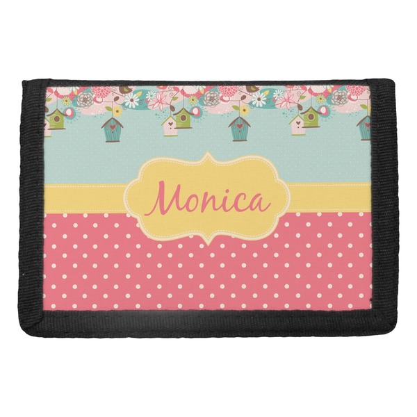 Custom Easter Birdhouses Trifold Wallet (Personalized)