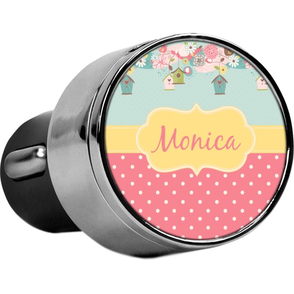 Custom Easter Birdhouses USB Car Charger (Personalized)