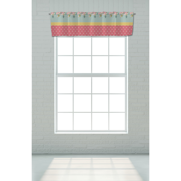 Easter Birdhouses Valance - On window