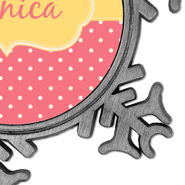 Easter Birdhouses Vintage Snowflake - Detail