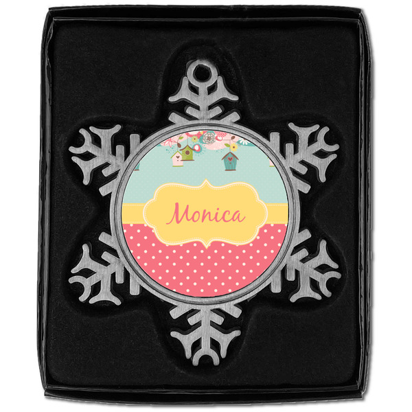 Easter Birdhouses Vintage Snowflake - In box